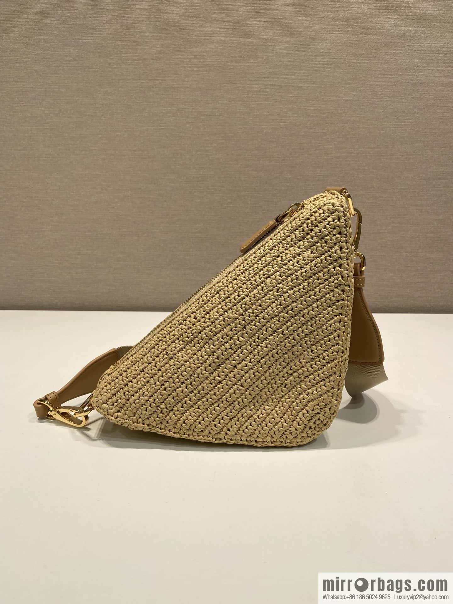 PRADA Prada hand-woven triangle bag 1BH190
