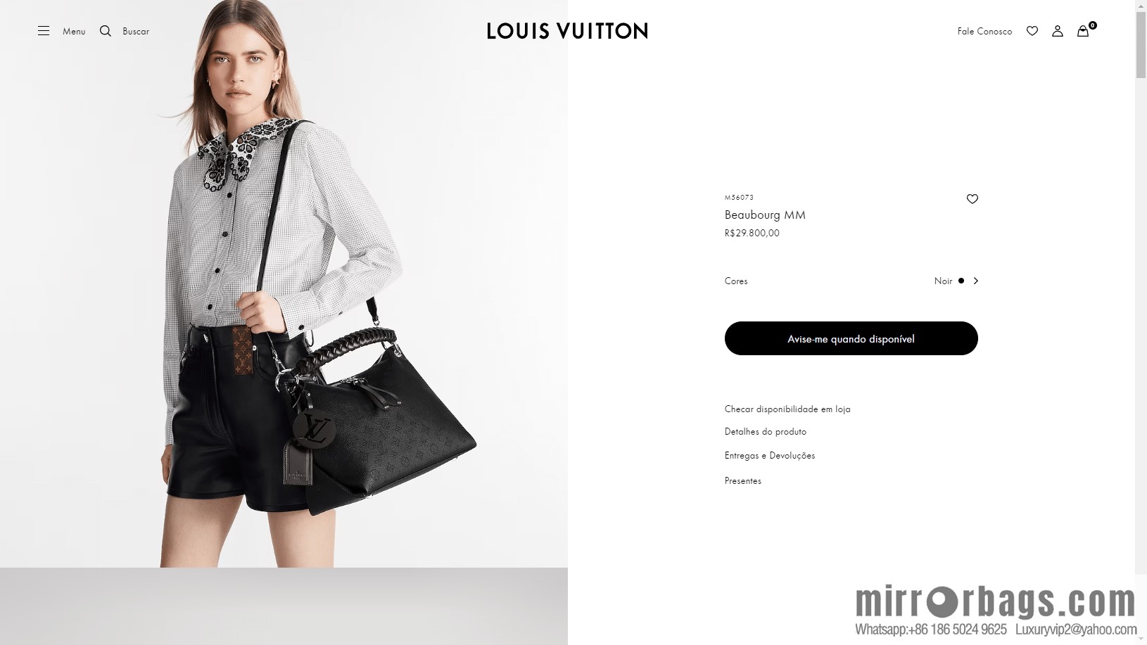 LV M56073 BEAUBOURG HOBO medium handbag