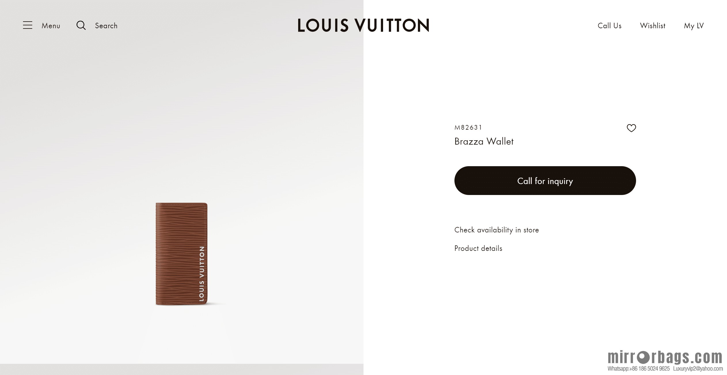 LV M82631 Brazza Wallet