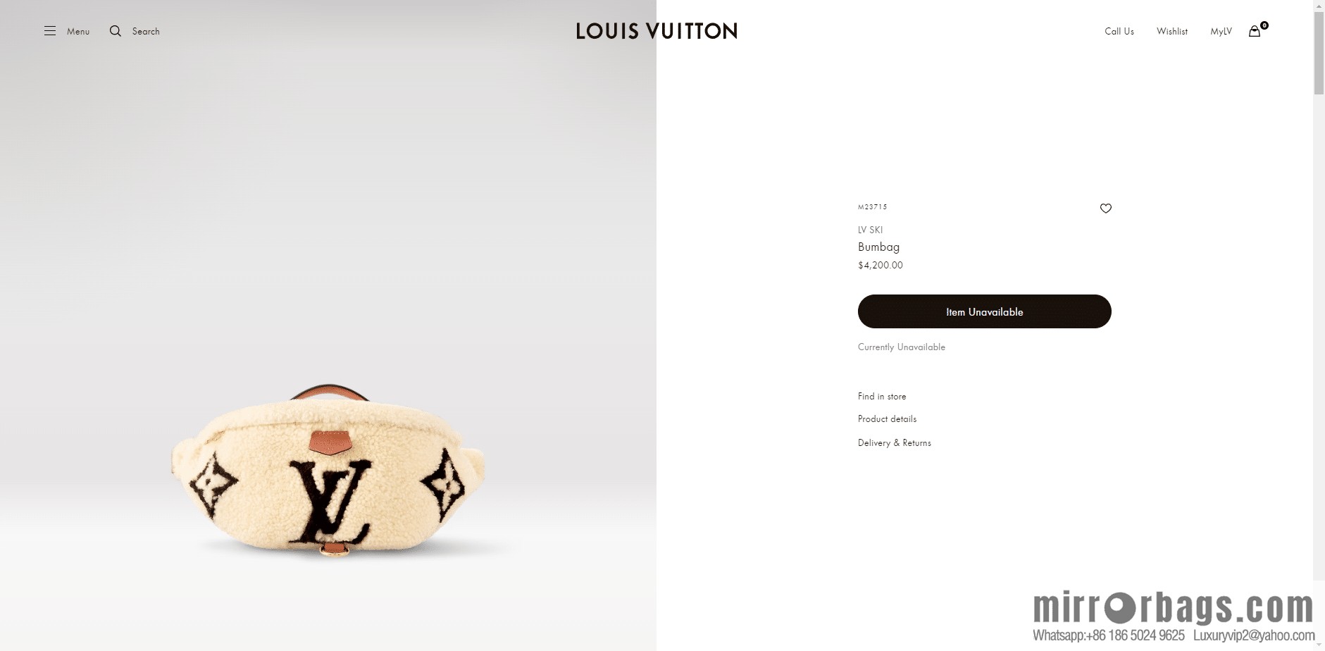 LV M23715 BUMBAG fanny pack