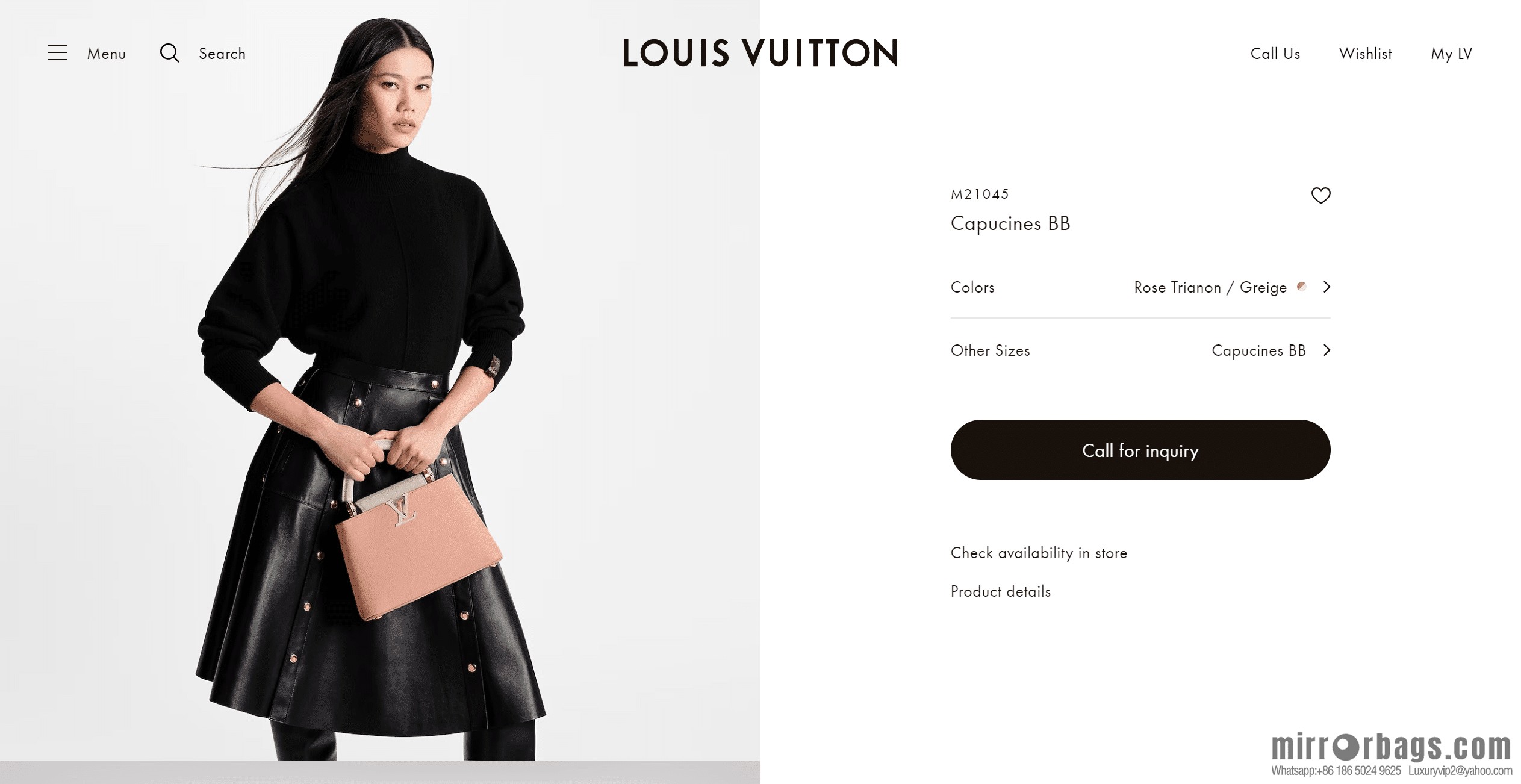 LV M21045 CAPUCINES BB handbag