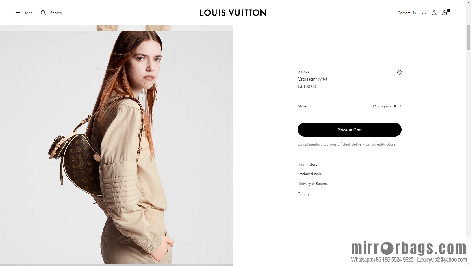 LV M46828 CROISSANT medium handbag