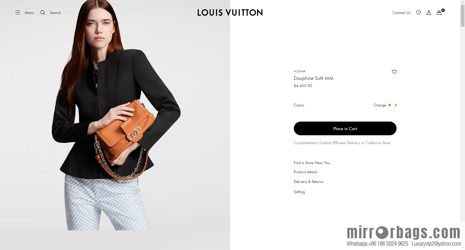 LV M25048 DAUPHINE SOFT medium handbag