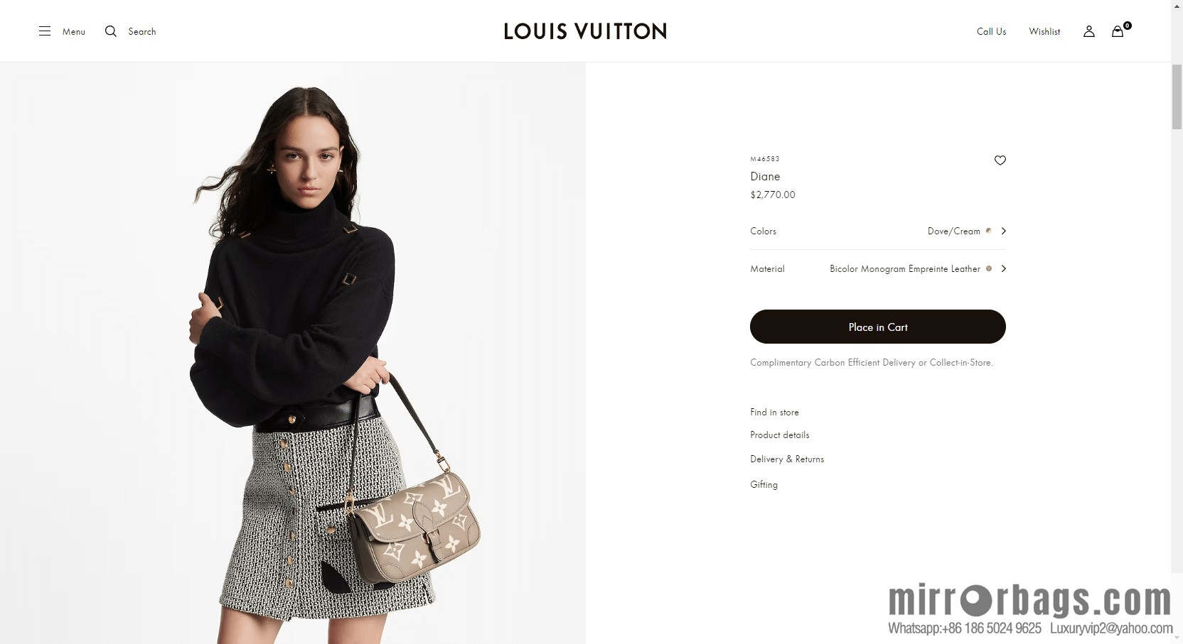 LV M46583 DIANE handbag