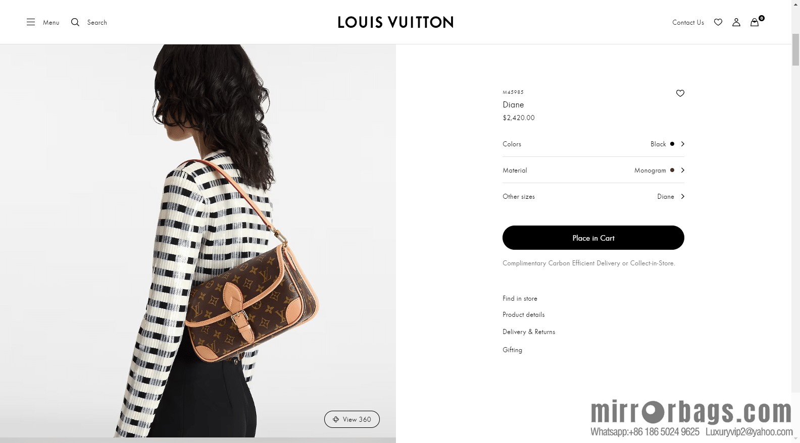 LV M45985 DIANE handbag