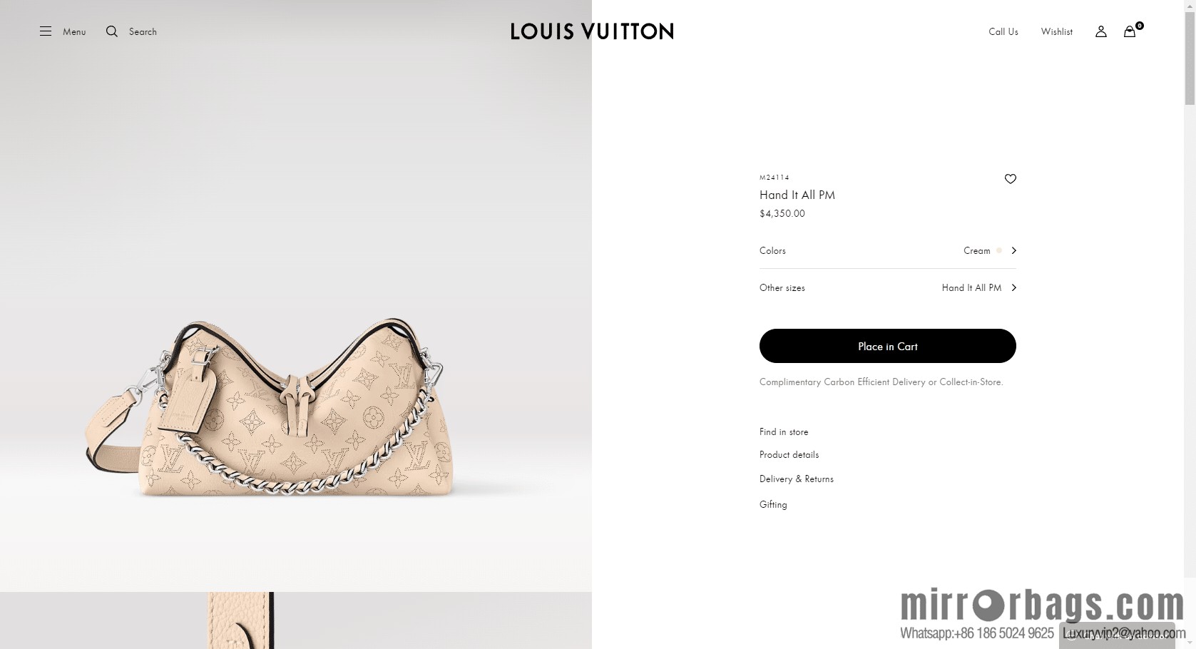 LV M24114 Hand It All PM