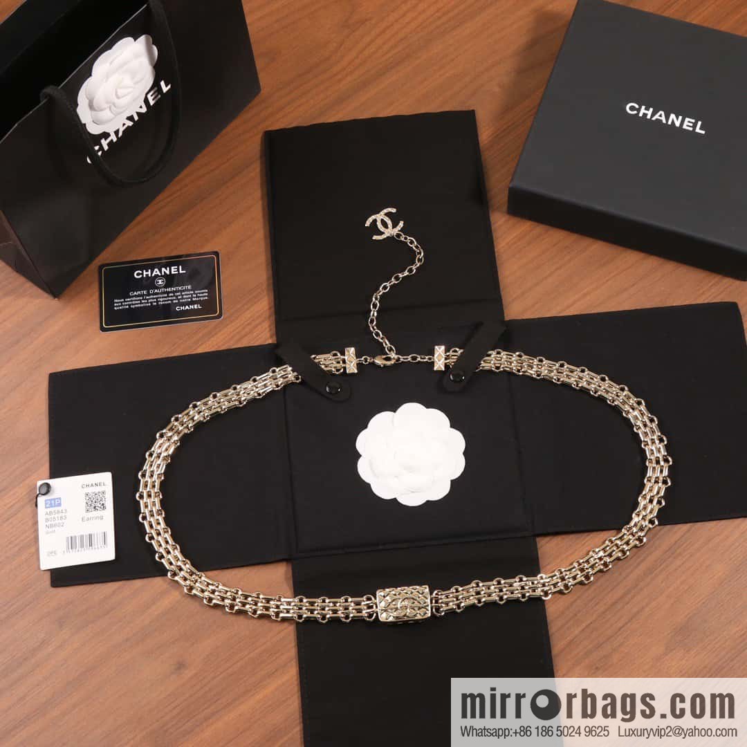 ☀️New ☑️ Chanel Double C Gold Bag Waist Chain Belt