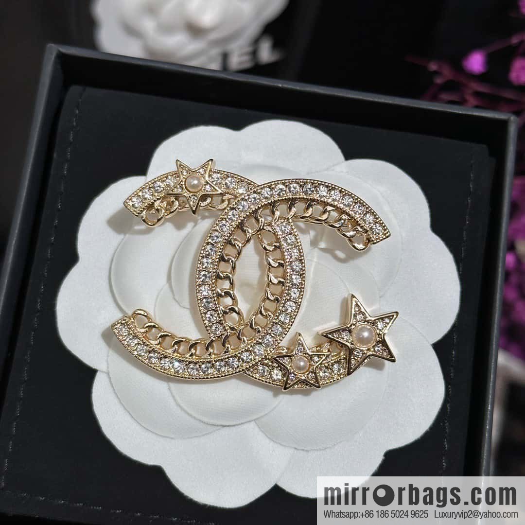❗️New ❗️ ☀️ new ☑️ Chanel double c pentagram ⭐ star brooch ☀️