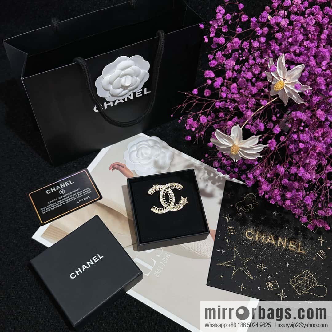 ❗️New ❗️ ☀️ new ☑️ Chanel double c pentagram ⭐ star brooch ☀️