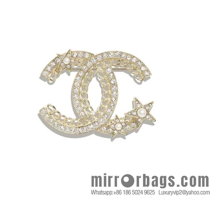 ❗️New ❗️ ☀️ new ☑️ Chanel double c pentagram ⭐ star brooch ☀️