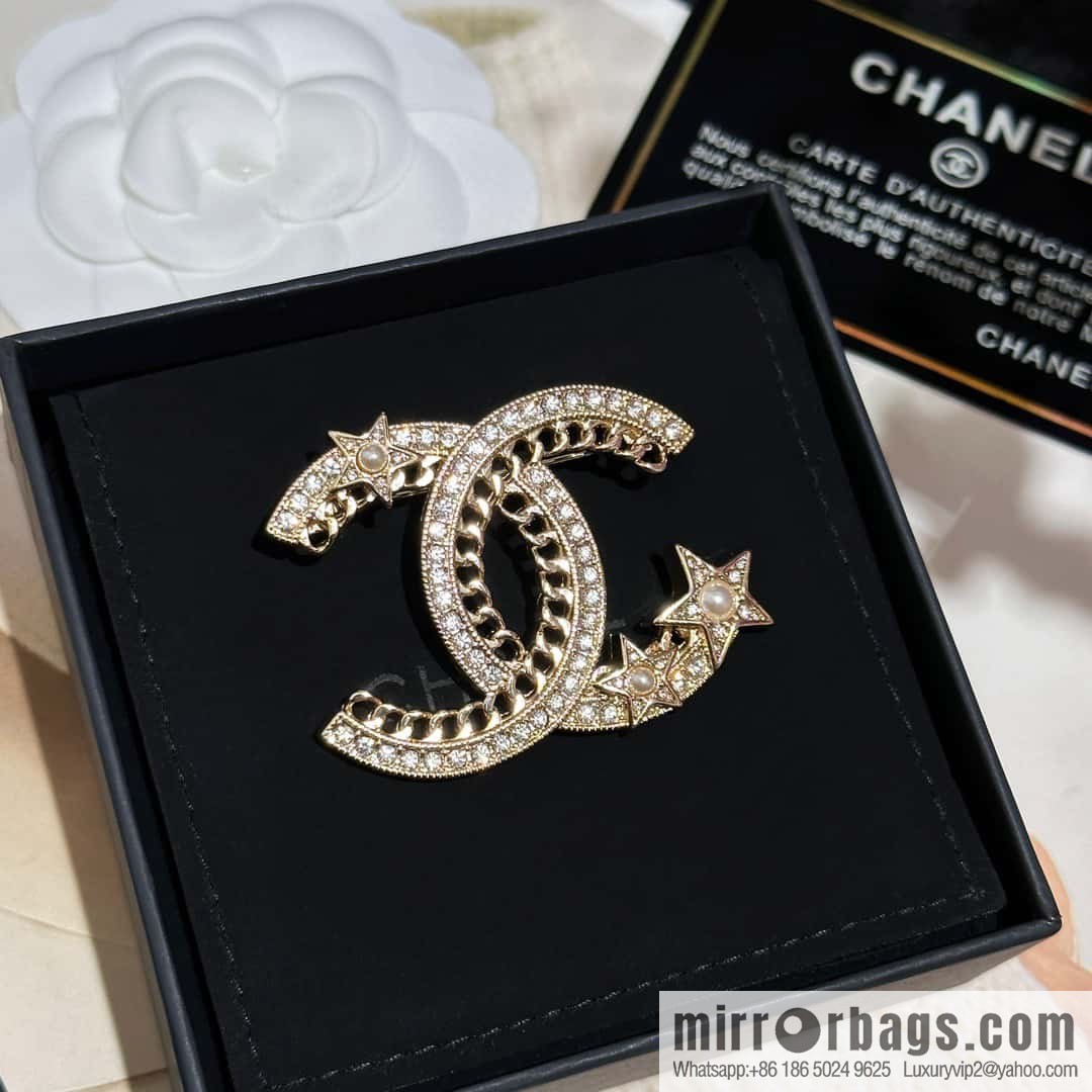 ❗️New ❗️ ☀️ new ☑️ Chanel double c pentagram ⭐ star brooch ☀️