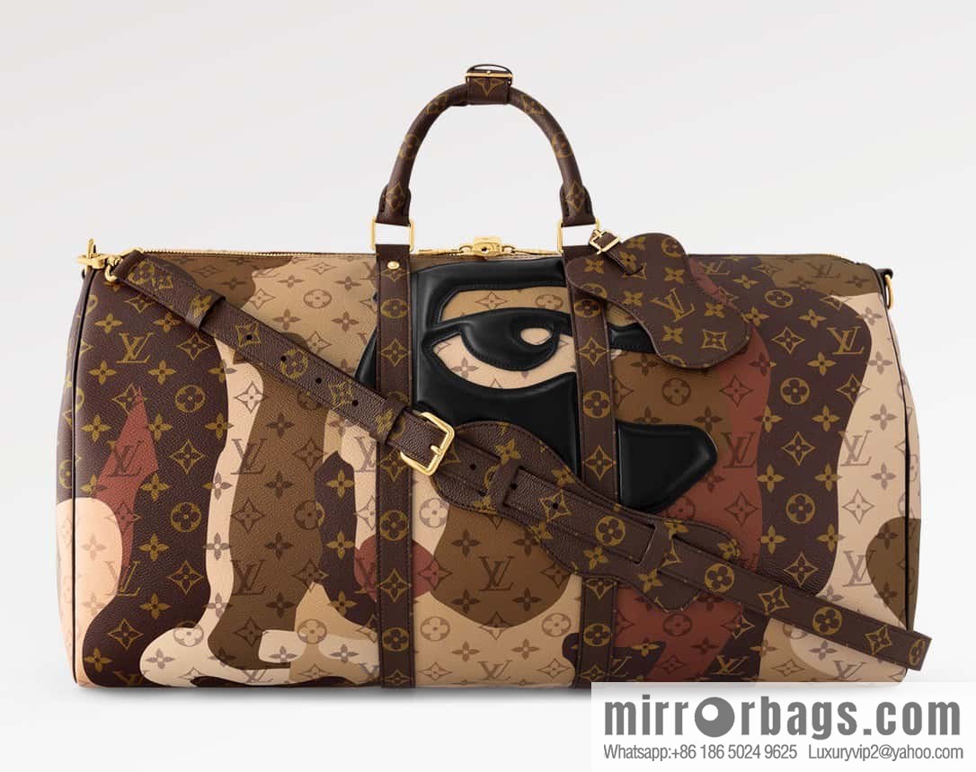 [Original order boutique] M46777 monogram (eye series) travel bag series KEEPALL BANDOULIZRE 55 travel bag