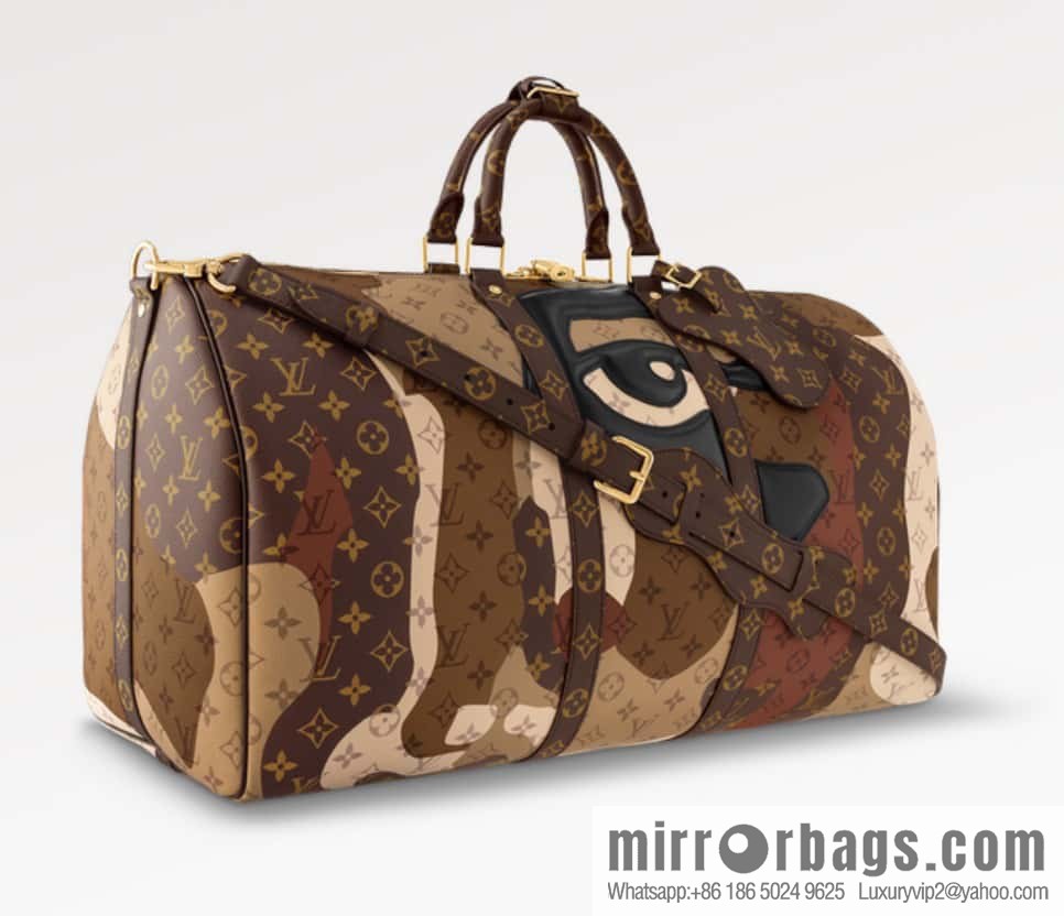 [Original order boutique] M46777 monogram (eye series) travel bag series KEEPALL BANDOULIZRE 55 travel bag