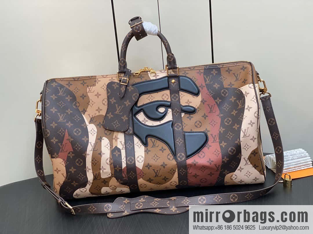 [Original order boutique] M46777 monogram (eye series) travel bag series KEEPALL BANDOULIZRE 55 travel bag