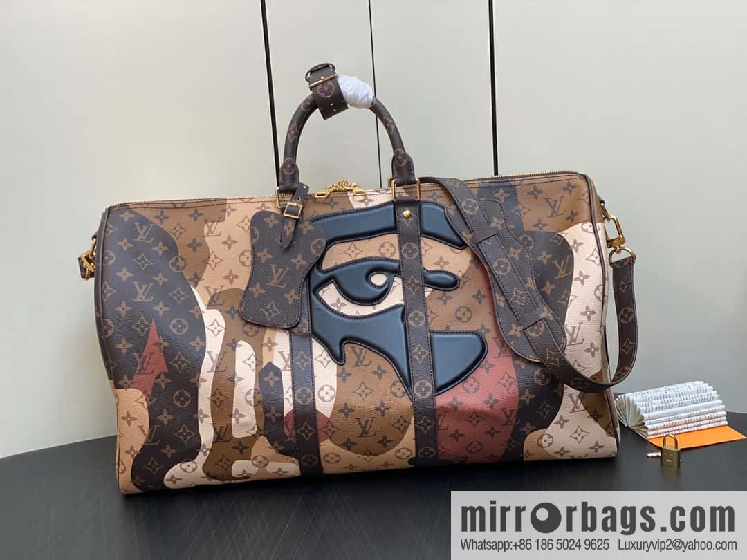 [Original order boutique] M46777 monogram (eye series) travel bag series KEEPALL BANDOULIZRE 55 travel bag