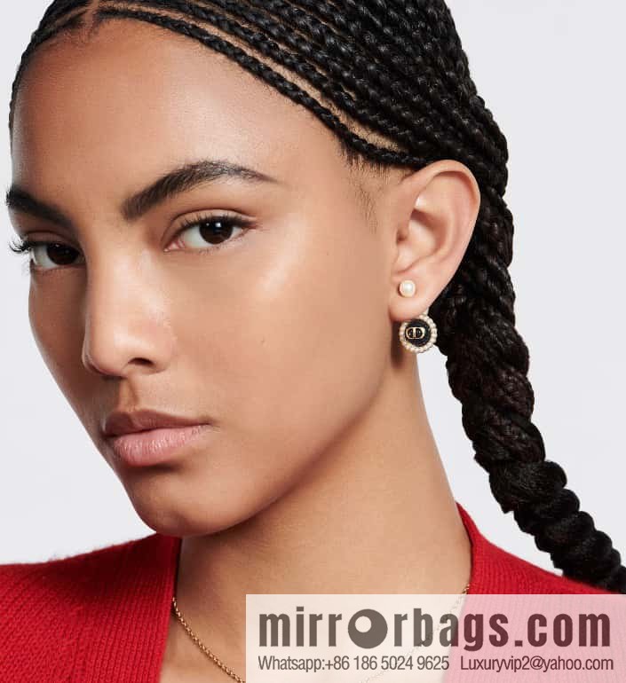 New ☑️ DIOR Dior CD drip oil size pearl stud earrings