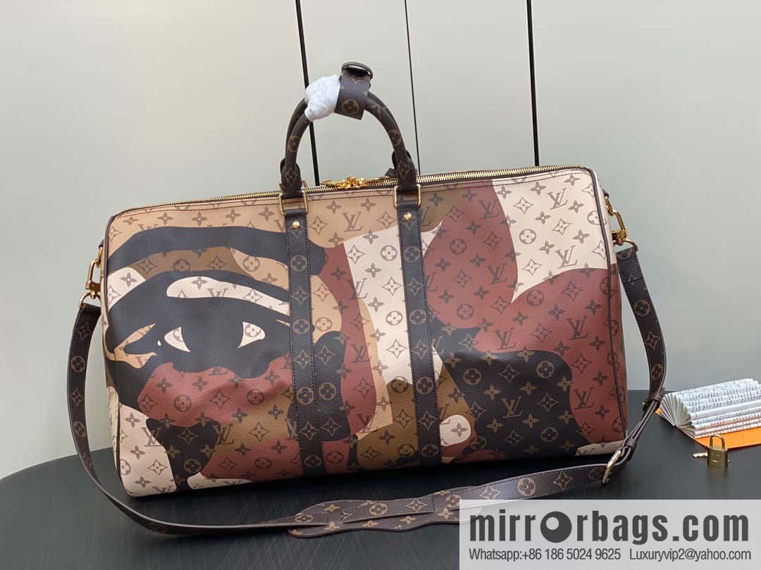 [Original order boutique] M46777 monogram (eye series) travel bag series KEEPALL BANDOULIZRE 55 travel bag