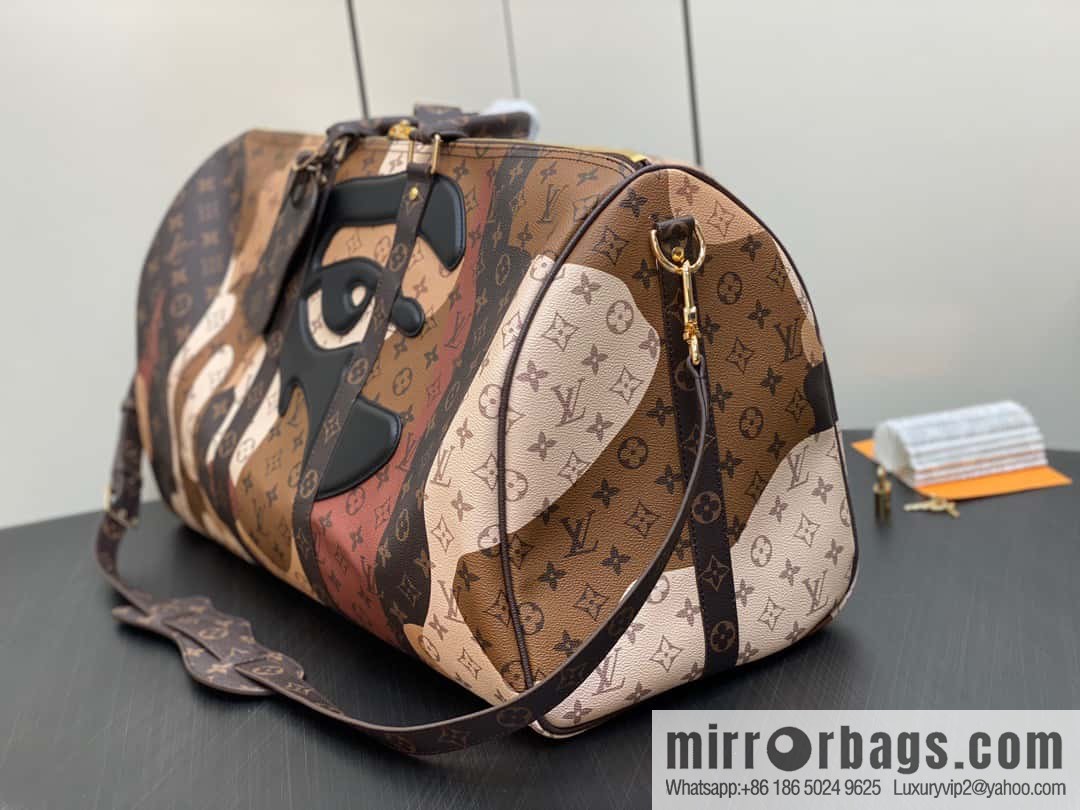 [Original order boutique] M46777 monogram (eye series) travel bag series KEEPALL BANDOULIZRE 55 travel bag