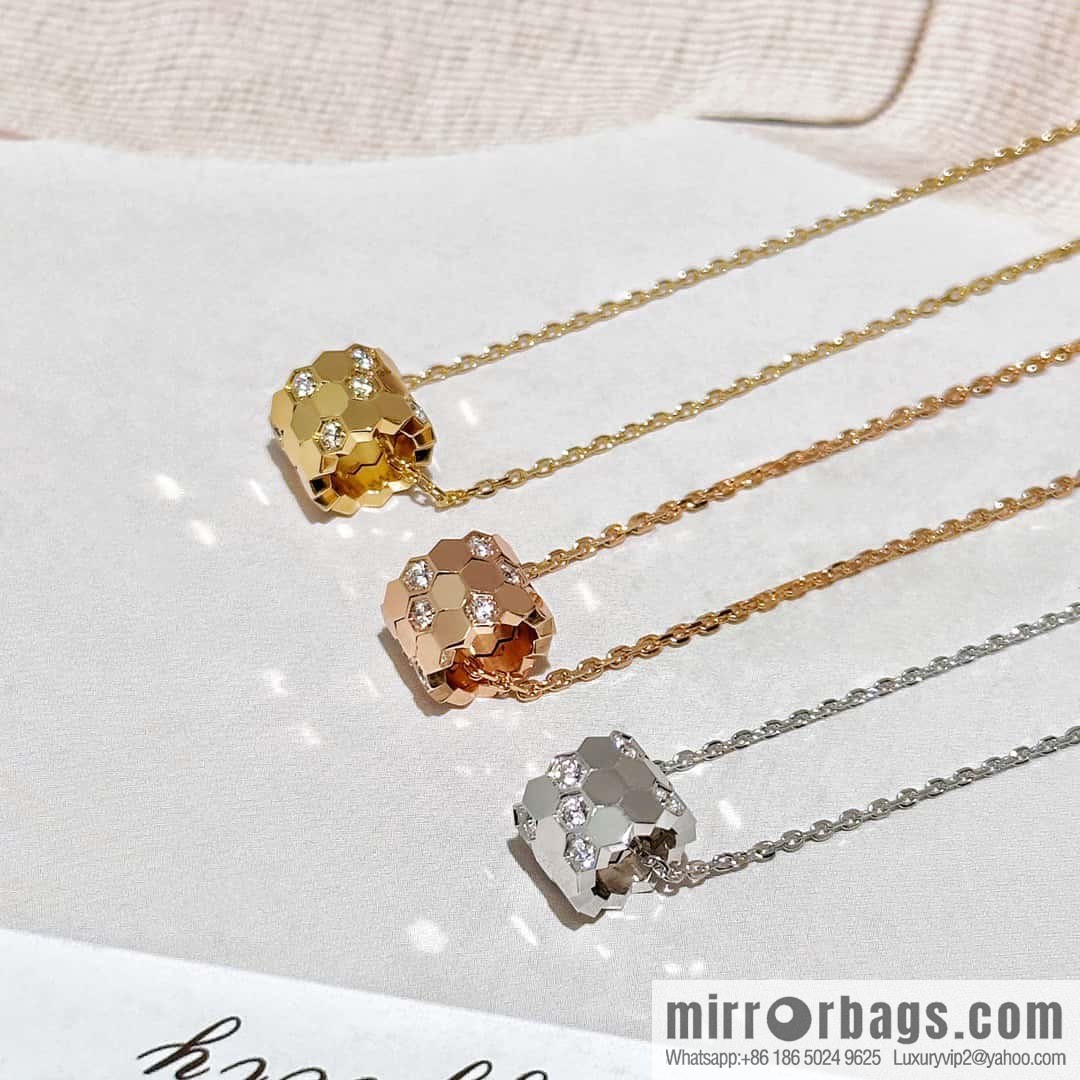 ❗️New popular ❗️☀️ Shangmei Paris CHAUMET new honeycomb necklace ☀️