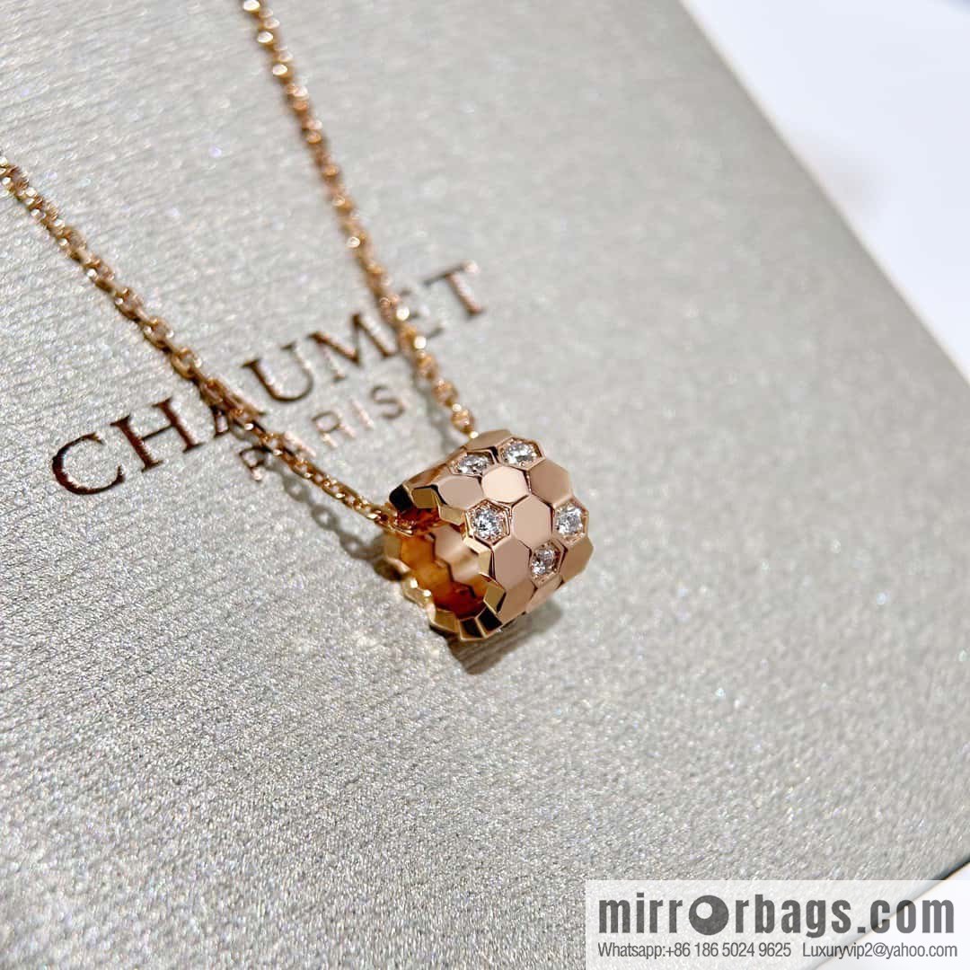 ❗️New popular ❗️☀️ Shangmei Paris CHAUMET new honeycomb necklace ☀️