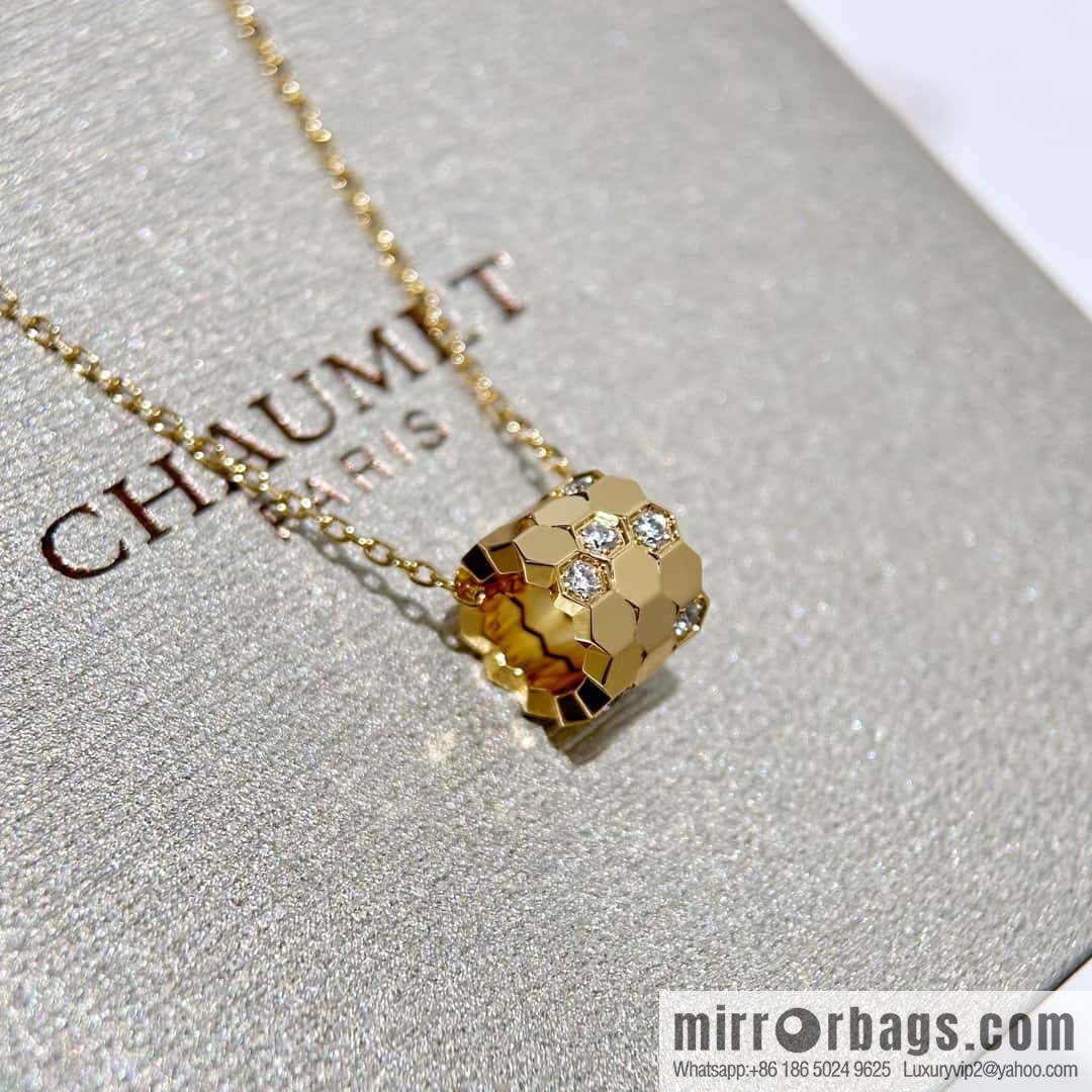 ❗️New popular ❗️☀️ Shangmei Paris CHAUMET new honeycomb necklace ☀️