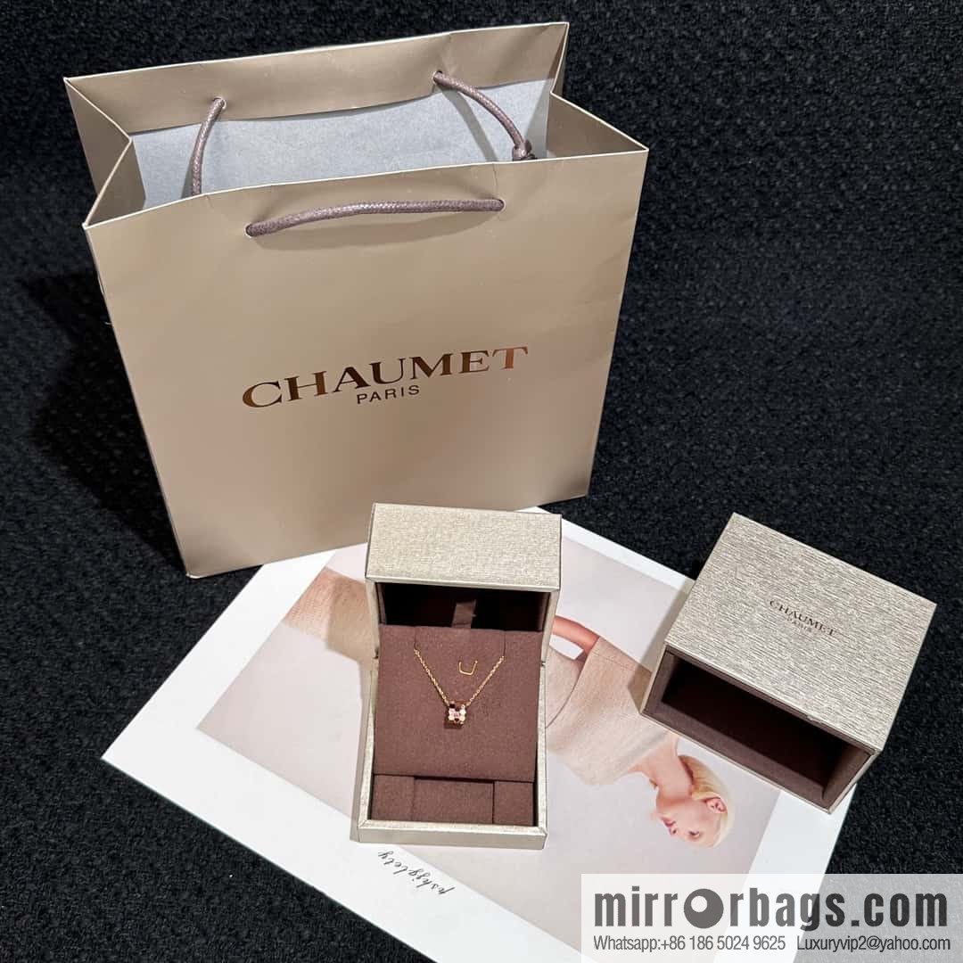 ❗️New popular ❗️ ☀️ CHAUMET new rose gold pink diamond honeycomb necklace ☀️