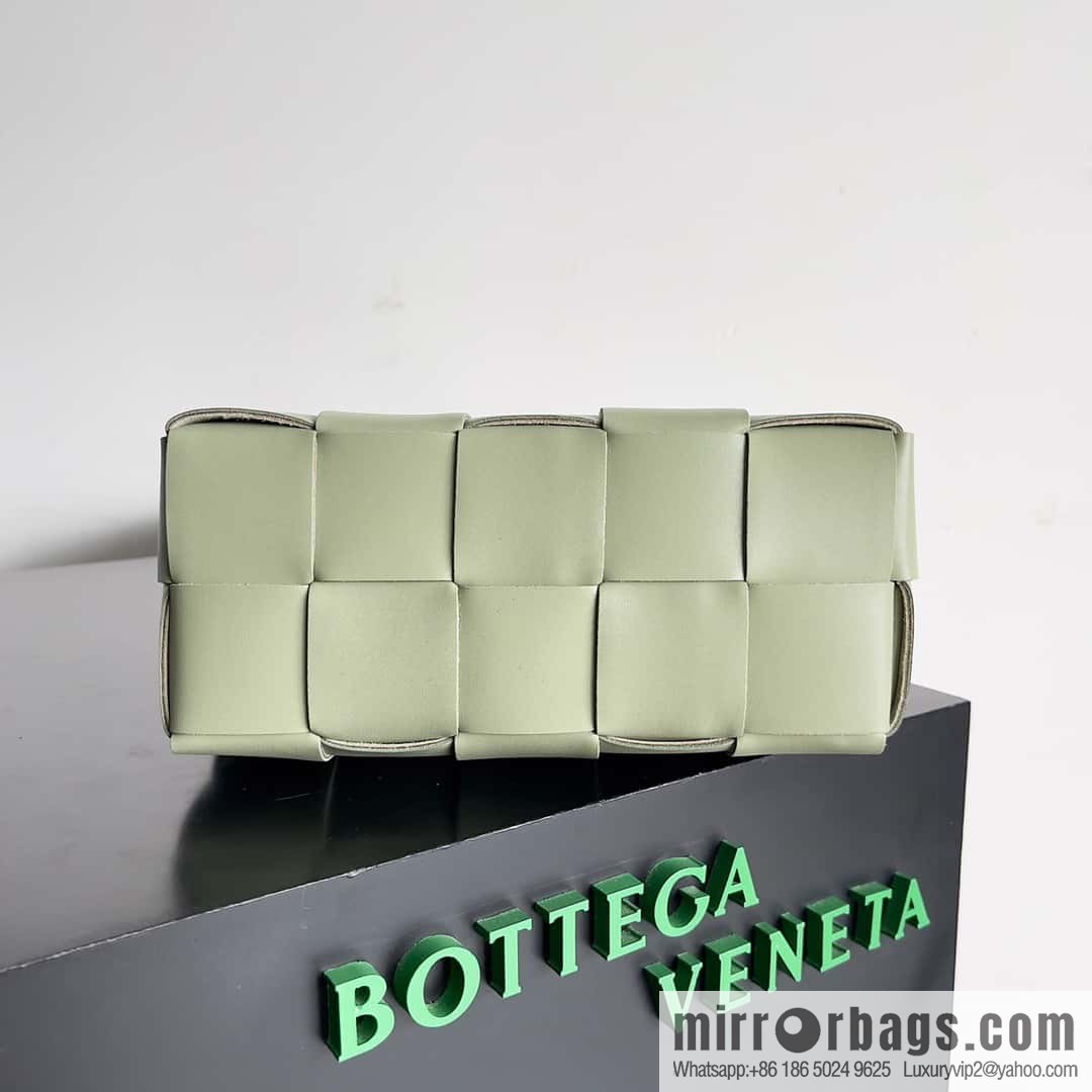 B Unisex the same BRICK CASSETTE long shoulder strap series crossbody bag shoulder backpack model; 729251 travertine green