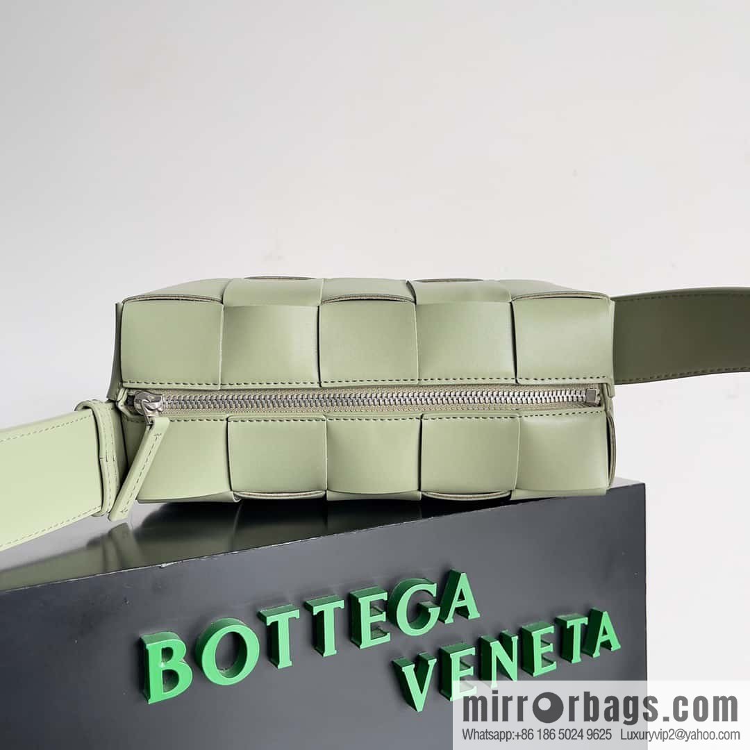 B Unisex the same BRICK CASSETTE long shoulder strap series crossbody bag shoulder backpack model; 729251 travertine green