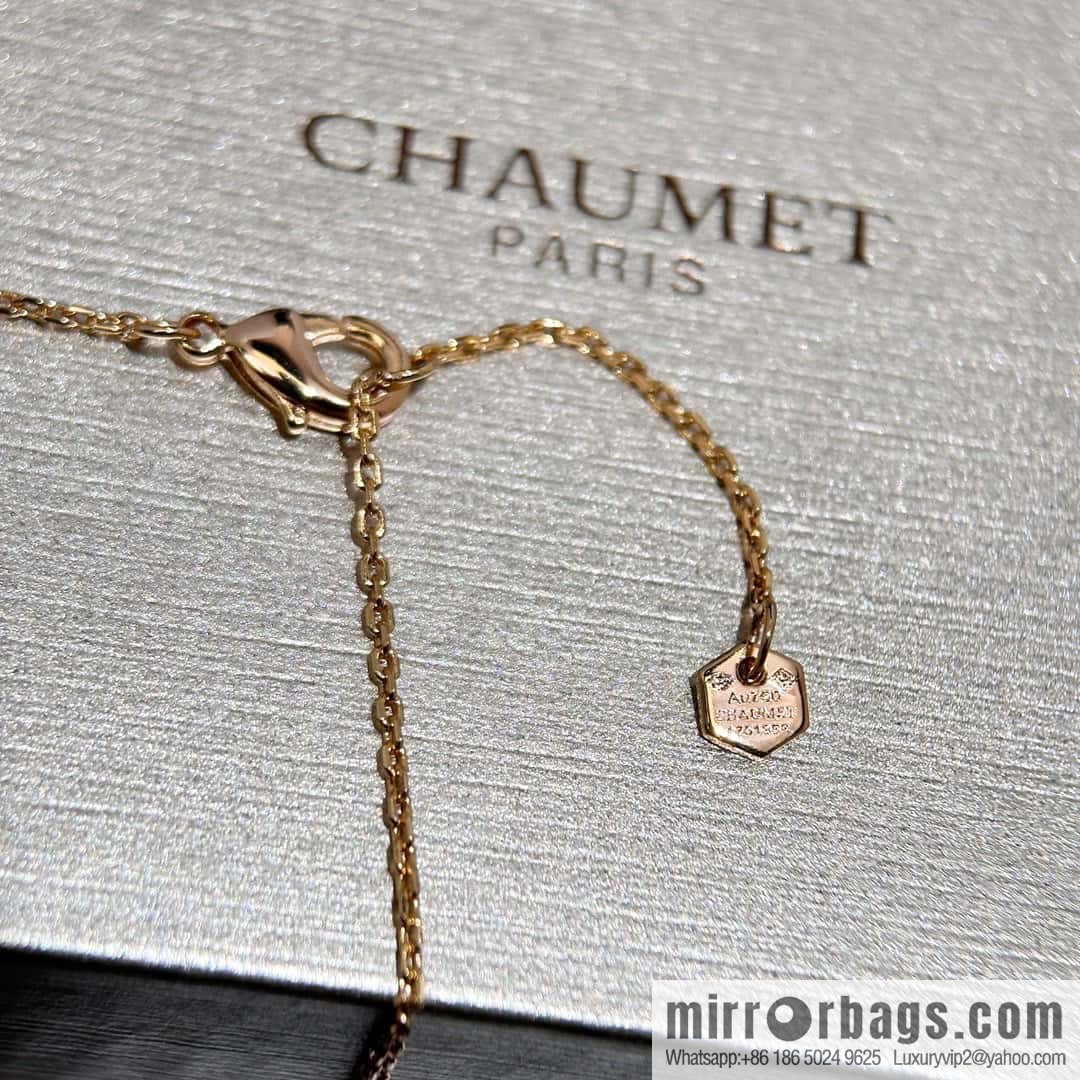 ❗️New popular ❗️ ☀️ CHAUMET new rose gold pink diamond honeycomb necklace ☀️