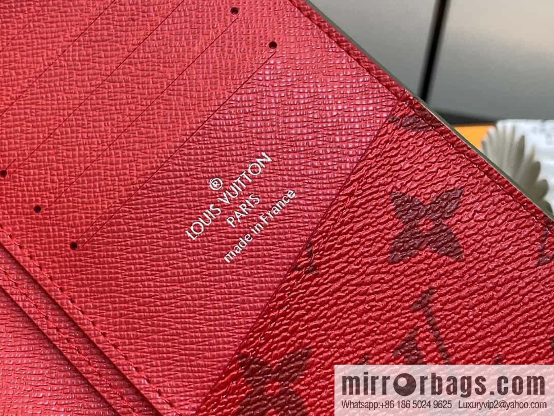 [Original order boutique] M82790 green, silk screen suit wallet series Brazza wallet