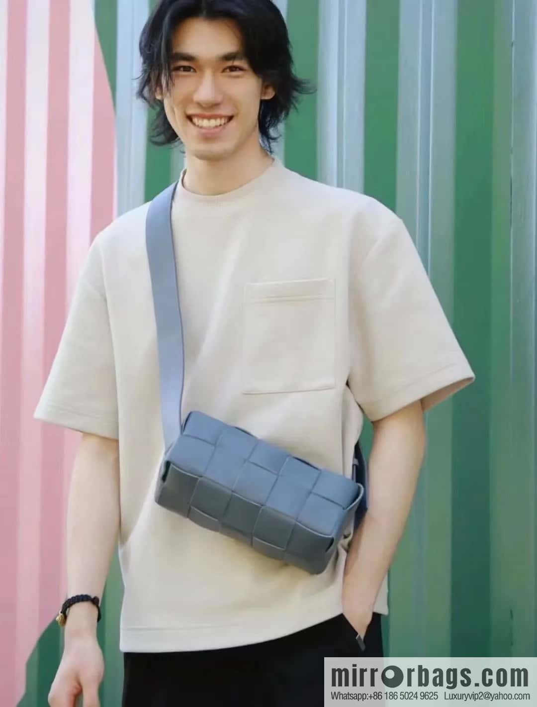 B Unisex same BRICK CASSETTE long shoulder strap series crossbody bag shoulder backpack model; 729251 black