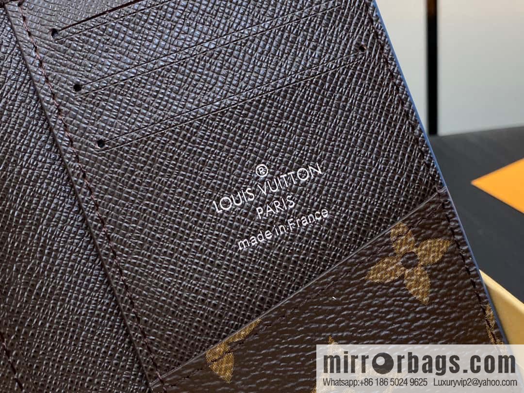 [Original single boutique] M82797 blue, silk screen card holder wallet series, pocket wallet