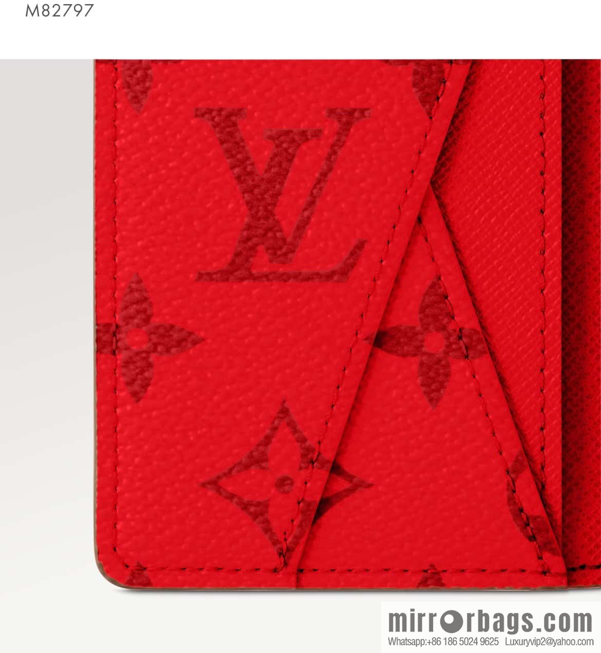 [Original single boutique] M82797 green, silk screen card holder wallet series, pocket wallet