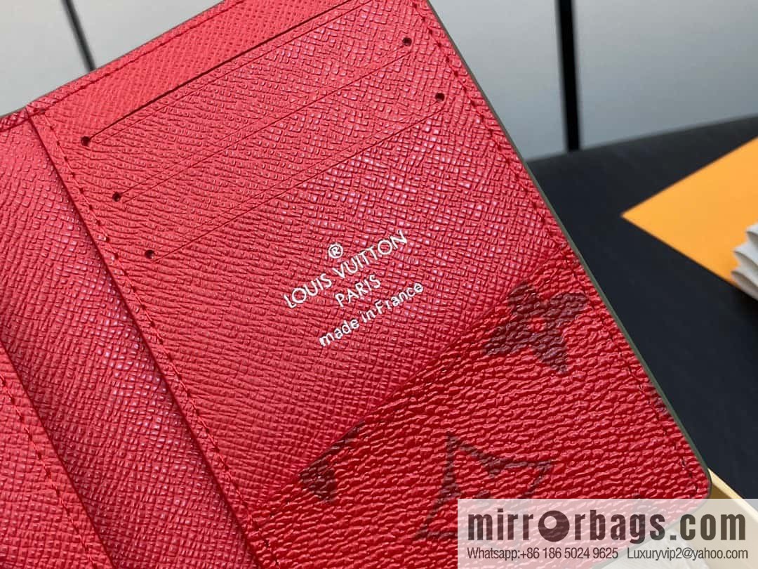 [Original single boutique] M82797 green, silk screen card holder wallet series, pocket wallet