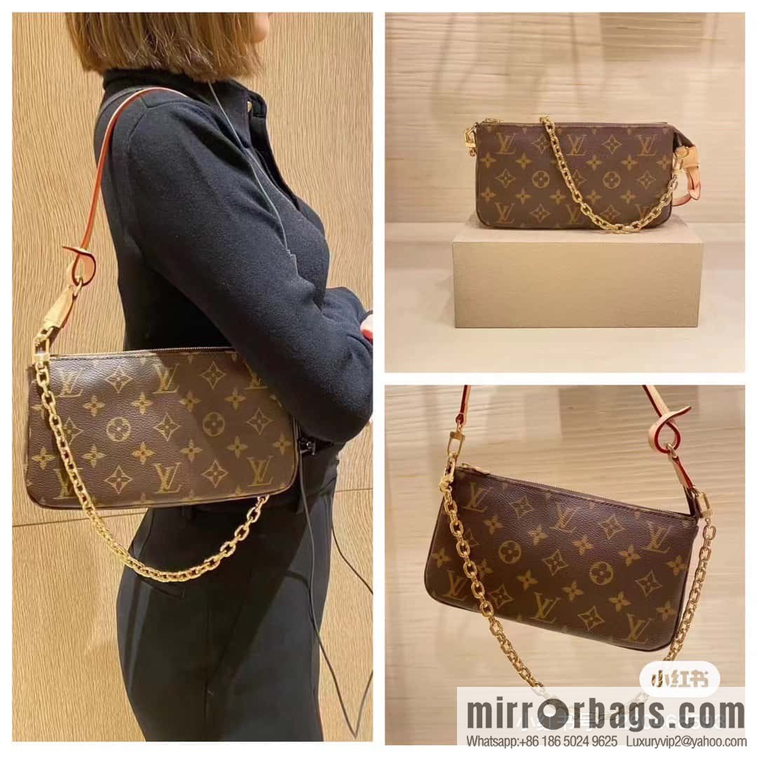 [Original single boutique] M82766 monogram new version, mahjong bag series POCHETTE ACCESSOIRES handbag
