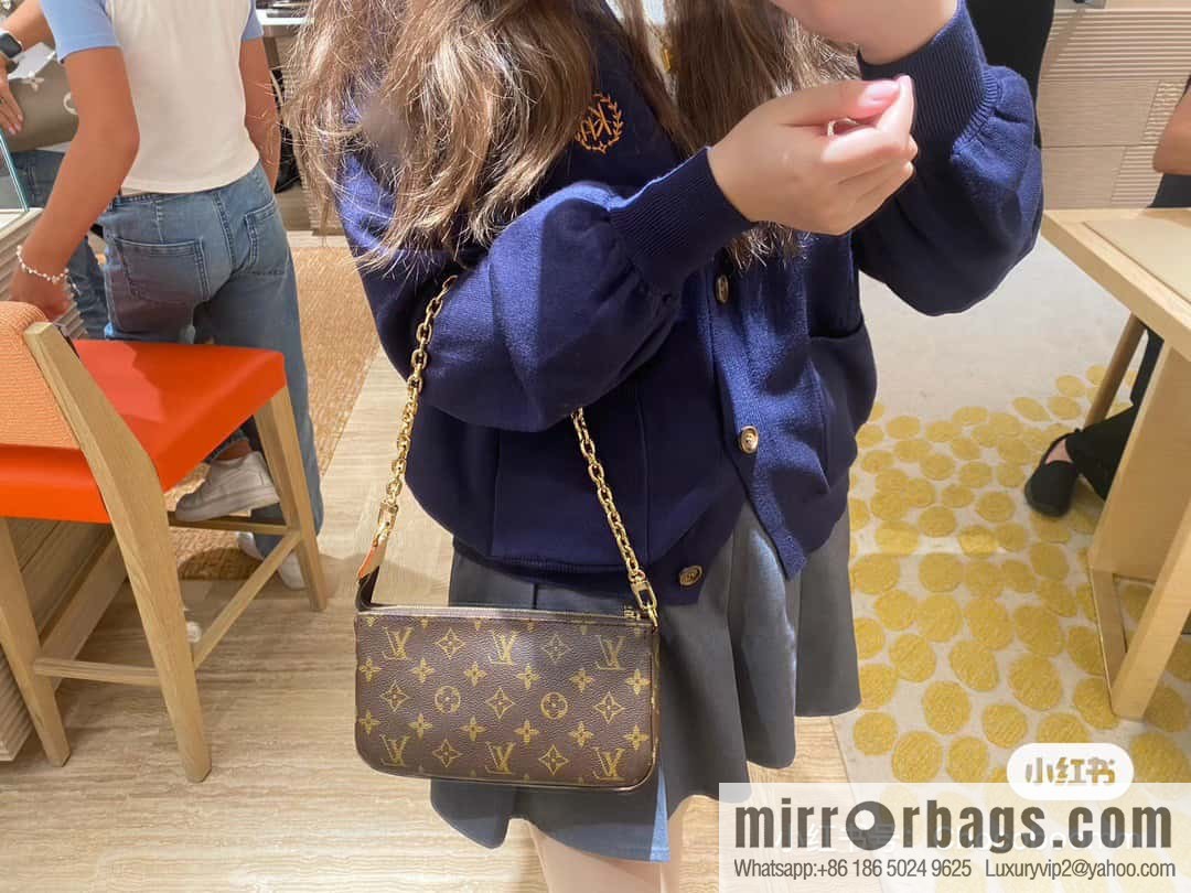 [Original single boutique] M82766 monogram new version, mahjong bag series POCHETTE ACCESSOIRES handbag
