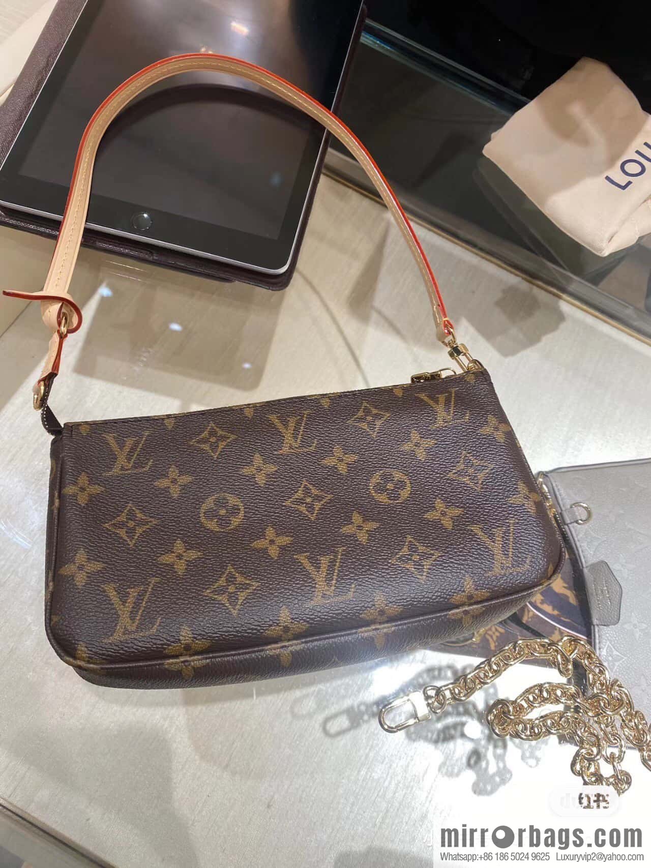 [Original single boutique] M82766 monogram new version, mahjong bag series POCHETTE ACCESSOIRES handbag