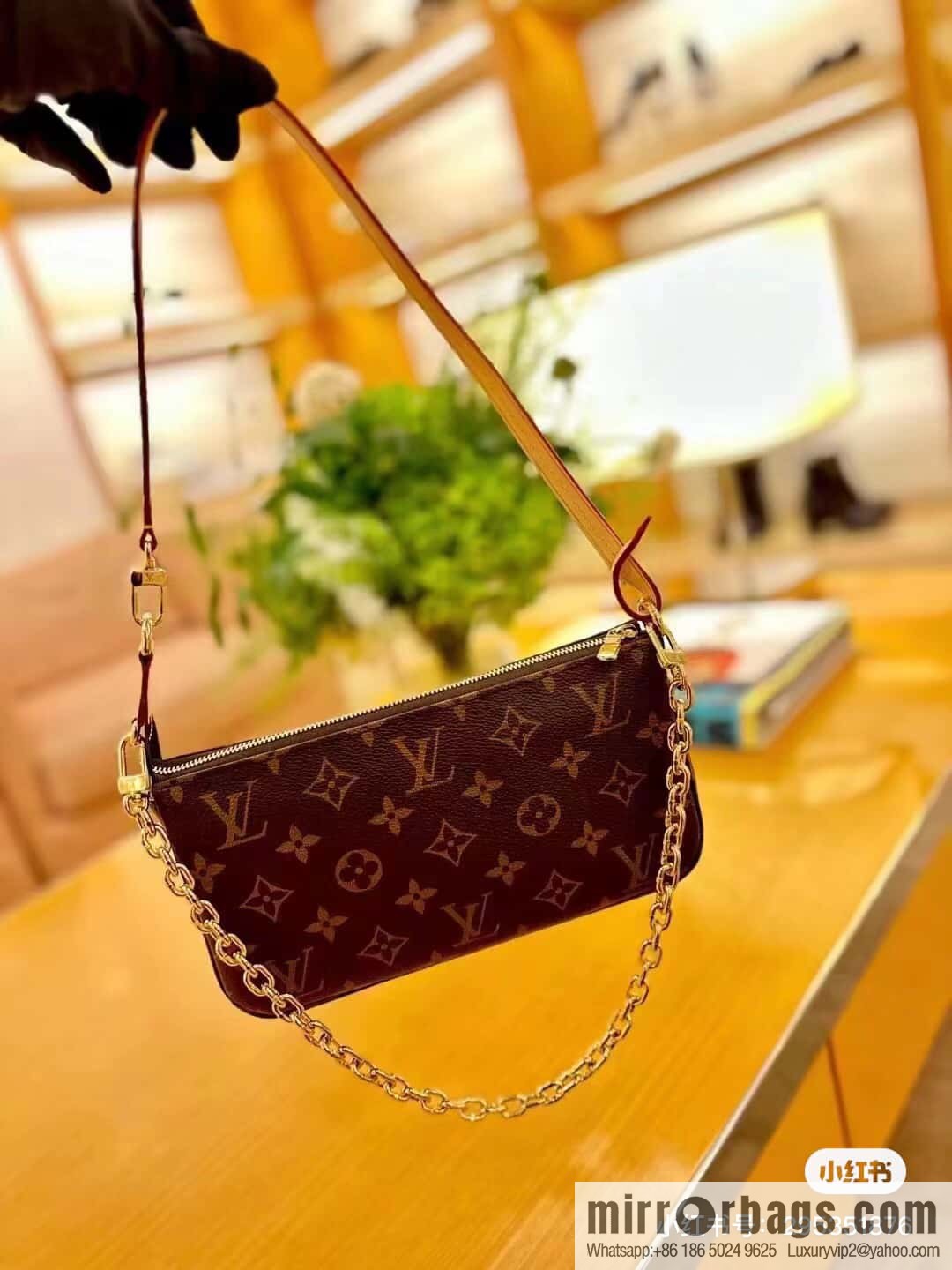 [Original single boutique] M82766 monogram new version, mahjong bag series POCHETTE ACCESSOIRES handbag