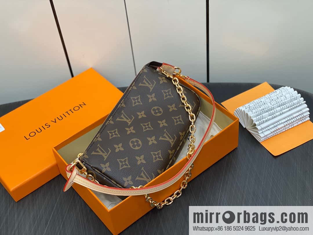 [Original single boutique] M82766 monogram new version, mahjong bag series POCHETTE ACCESSOIRES handbag