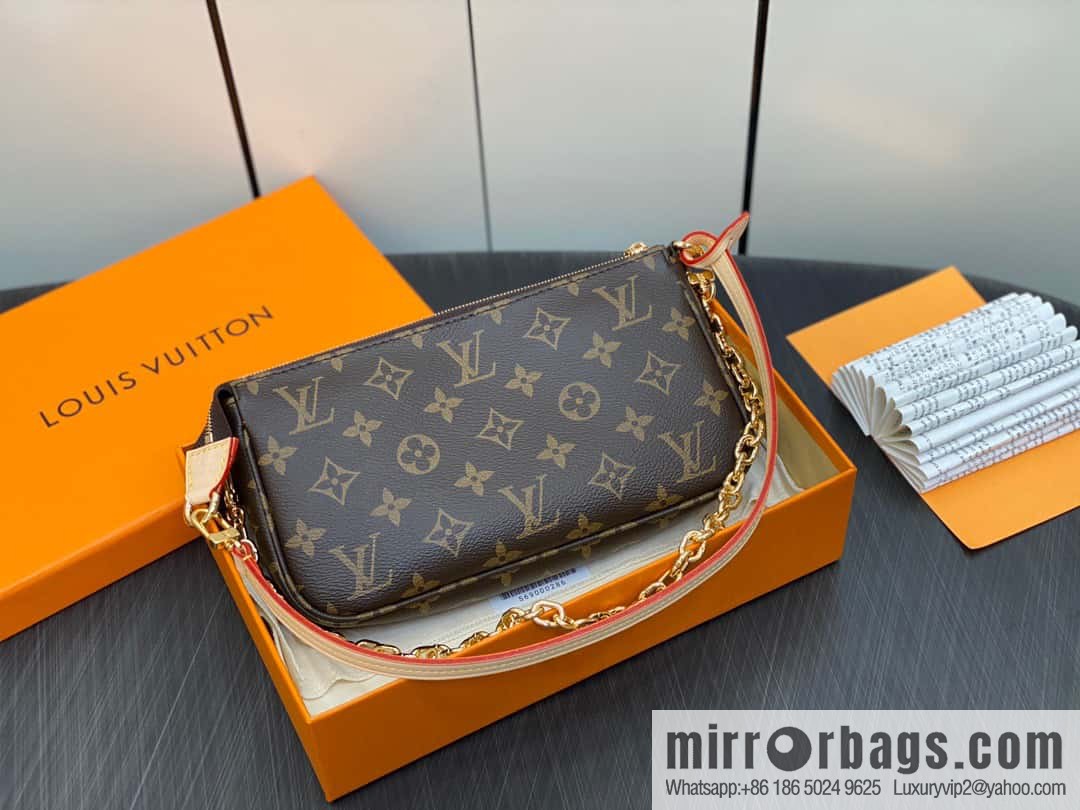 [Original single boutique] M82766 monogram new version, mahjong bag series POCHETTE ACCESSOIRES handbag