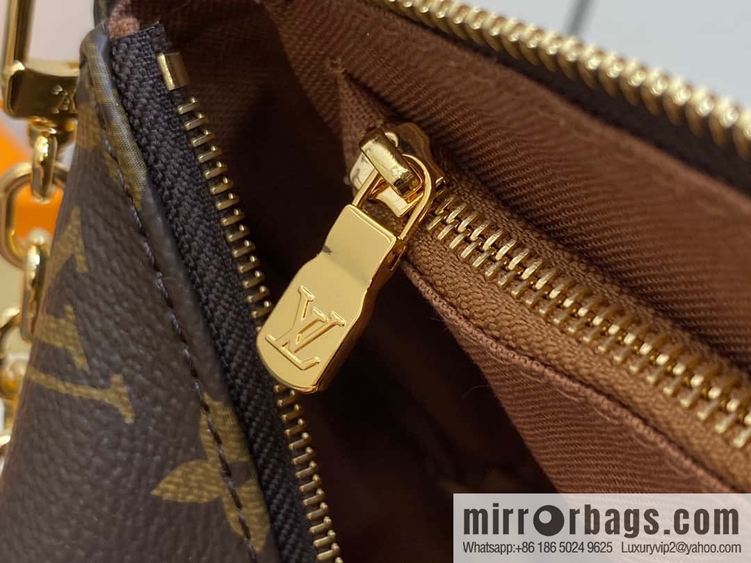 [Original single boutique] M82766 monogram new version, mahjong bag series POCHETTE ACCESSOIRES handbag
