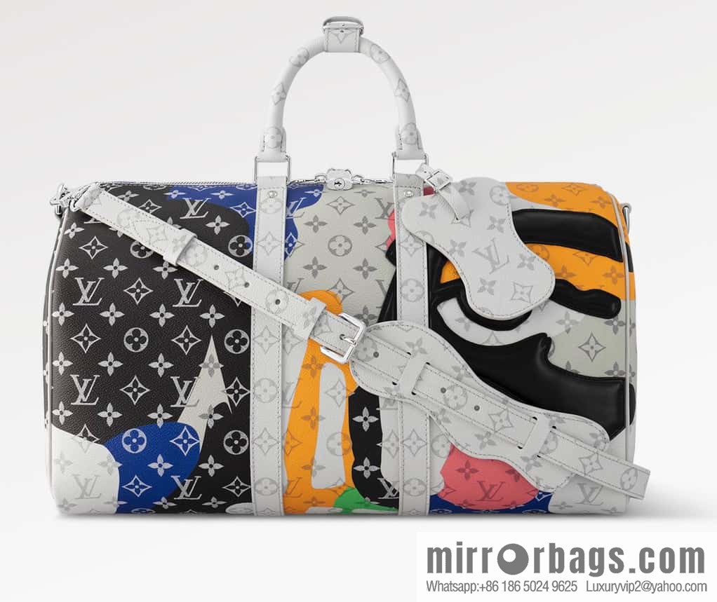 [Original order boutique] M23160 white flower (eye series) travel bag series KEEPALL BANDOULIZRE 45 travel bag