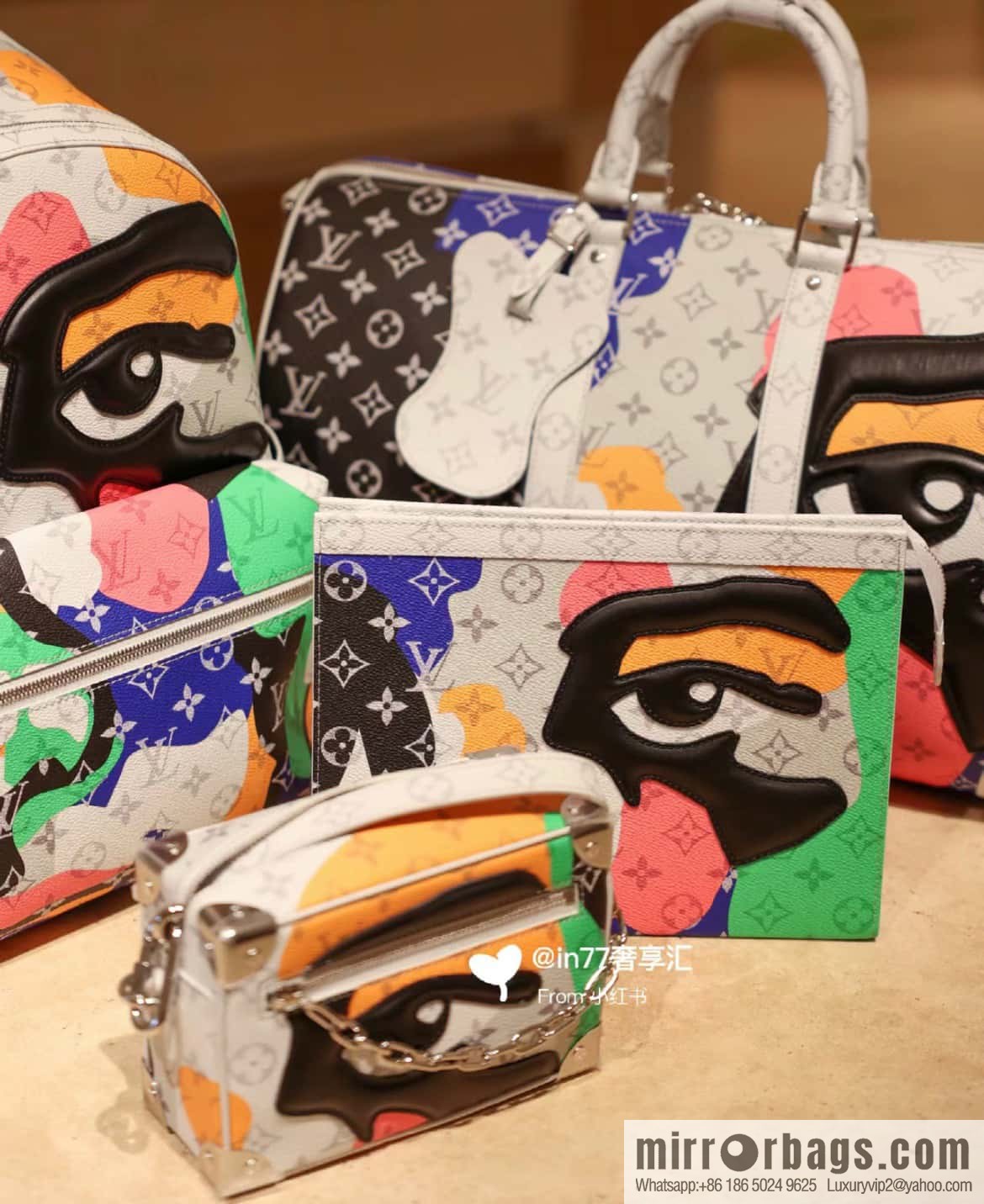 [Original order boutique] M23160 white flower (eye series) travel bag series KEEPALL BANDOULIZRE 45 travel bag