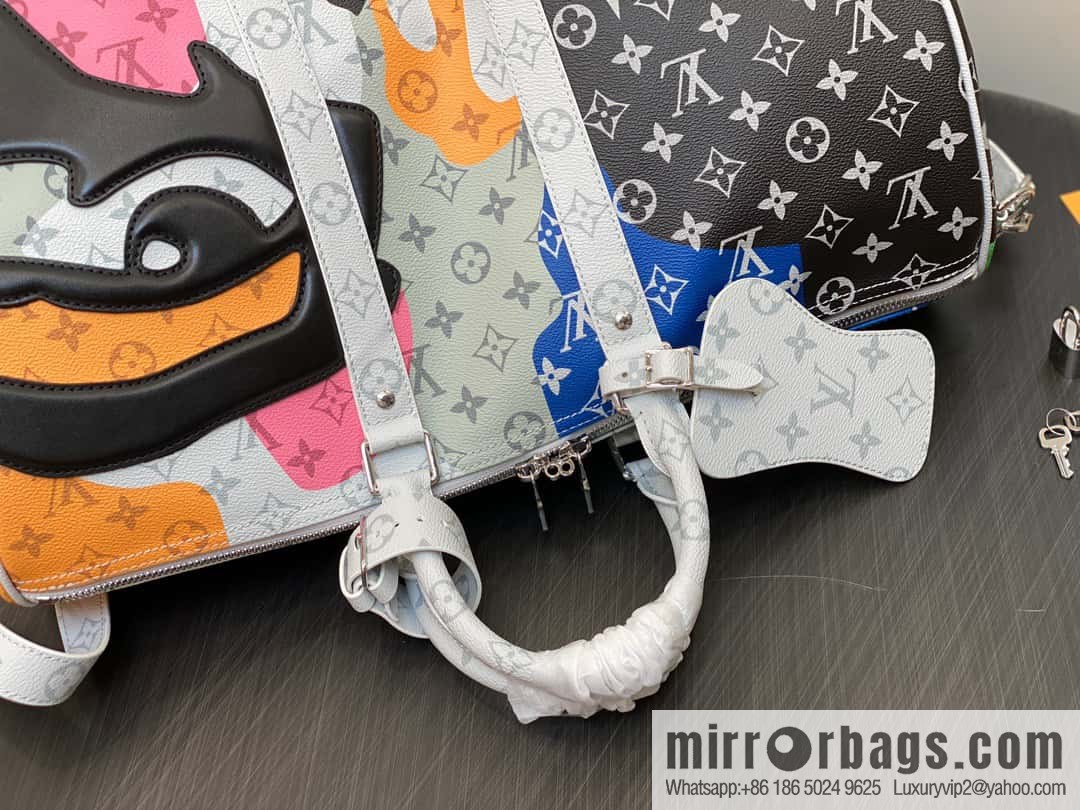 [Original order boutique] M23160 white flower (eye series) travel bag series KEEPALL BANDOULIZRE 45 travel bag