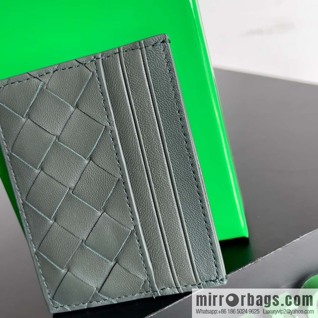 BV new braided card holder model 731956 BV braided card holder model number: 743209 ink green