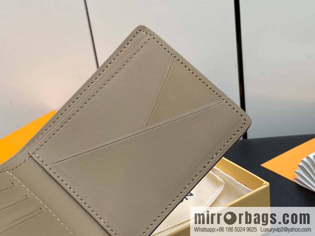 [Original order boutique] M81822 apricot, full leather suit wallet series MULTIPLE Aer wallet m81822 69829 apricot LV Aerogram Multiple wallet