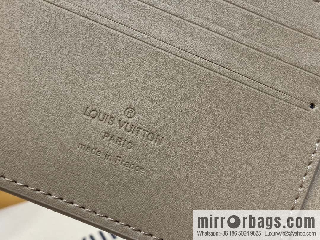 [Original order boutique] M81822 apricot, full leather suit wallet series MULTIPLE Aer wallet m81822 69829 apricot LV Aerogram Multiple wallet