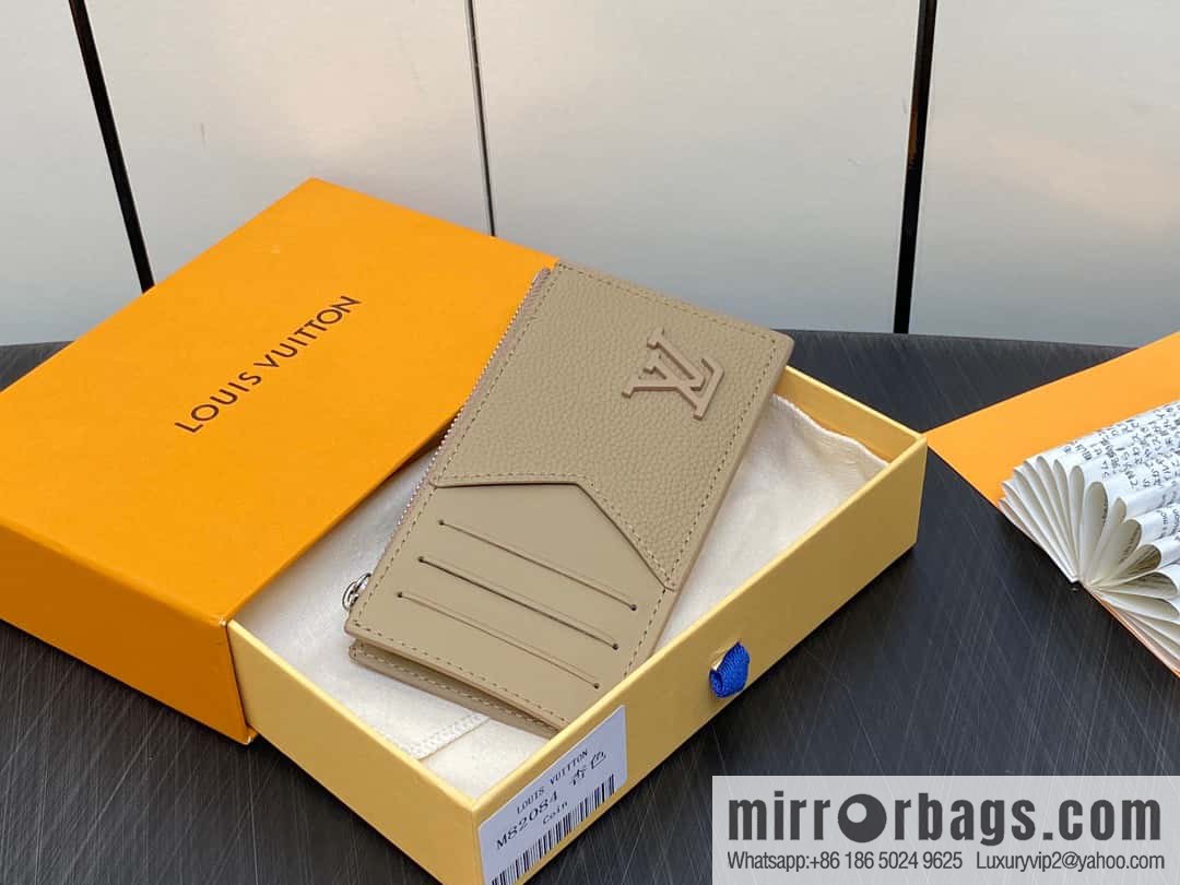 [Original order boutique] M82984 apricot, full leather card holder wallet series Coin Aer card holder m82084 82068