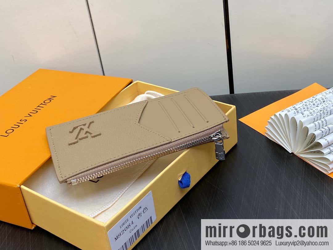 [Original order boutique] M82984 apricot, full leather card holder wallet series Coin Aer card holder m82084 82068