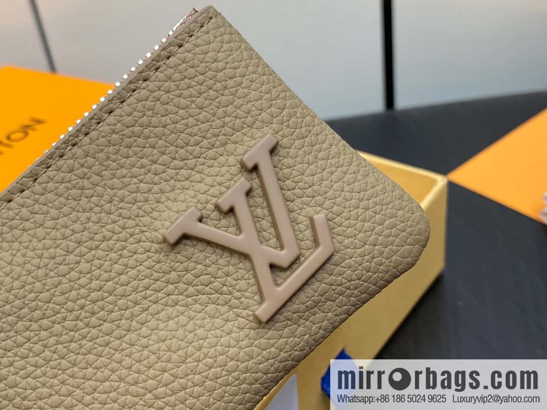 [Original order boutique] M81031 apricot, full leather key bag wallet series POCHETTE CLE key bag